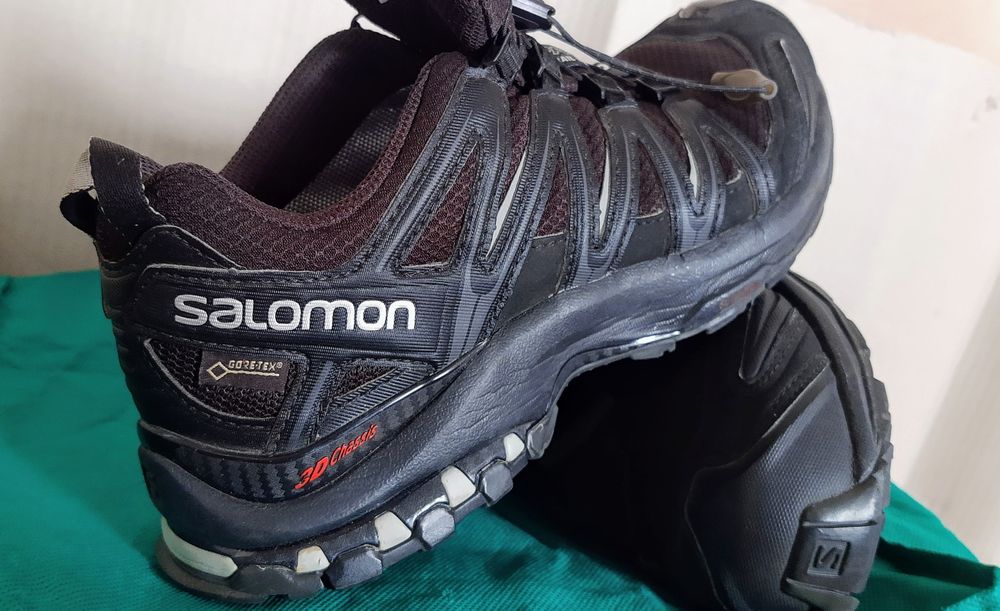 xButy Salomon czarne GoreTex XA PRO 3D r38 24cm trekking gorskie