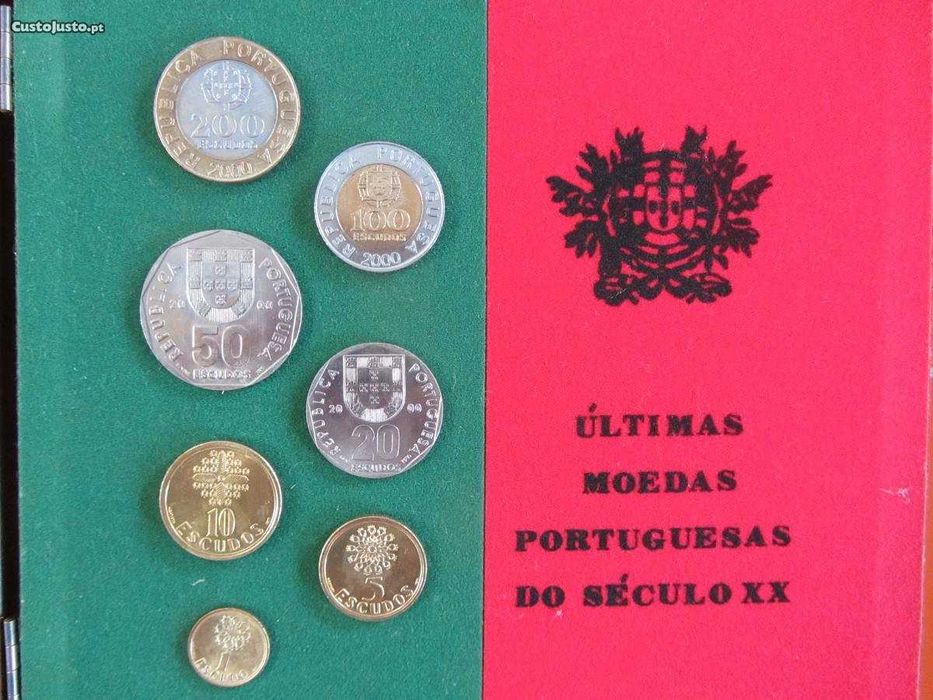 Caixa 7 Últimas moedas Portuguesas do Século XX