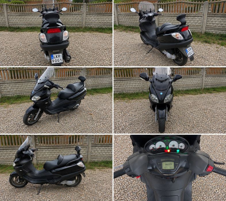 Piaggio X9 Evolution 125 cm, kat B, kufer, dwa kaski.