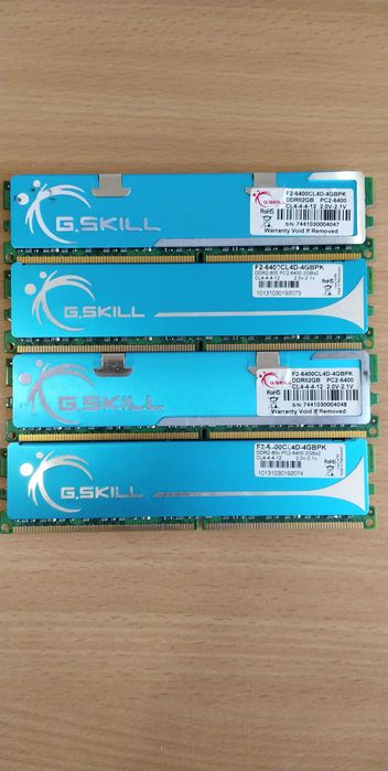 Ram ddr2 PC 6400 Gskill com boa latência 4-4-4-12