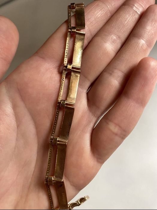 Ціна договірна. Жіночий золотий браслет, вага 13,9, довжина 19,5