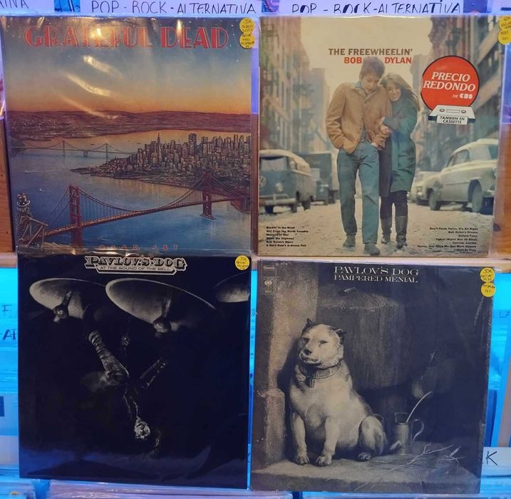 Vinil - B.Dylan Pavlovs Dog Sinead O`Conor T Heads Doors Elvis T.Maia