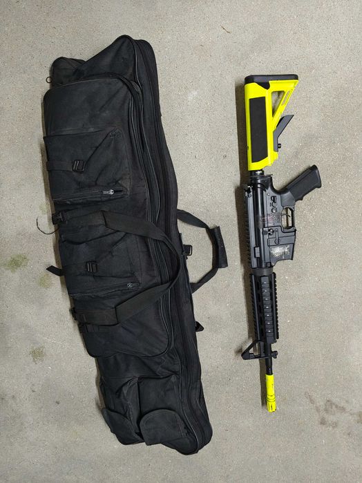 Lote completo Airsoft – ICS M4 Proline Full Metal + 2.ª M4 + equipamento e acessórios