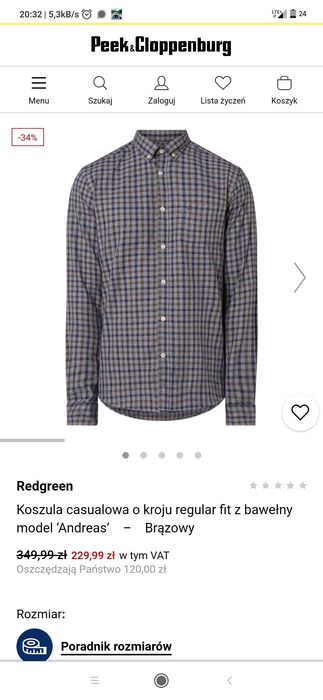 Koszula męska Redgreen rozm L