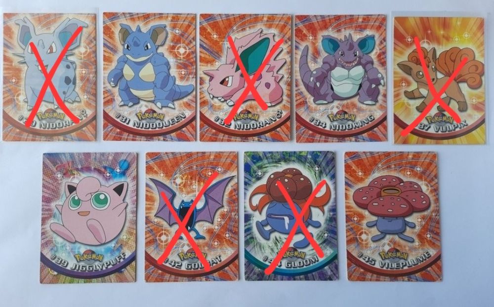 Cartas pokemon topps series 1 raras em inglês