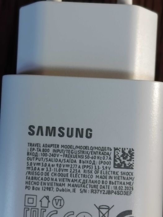 Зарядное устройство  Samsung 25W