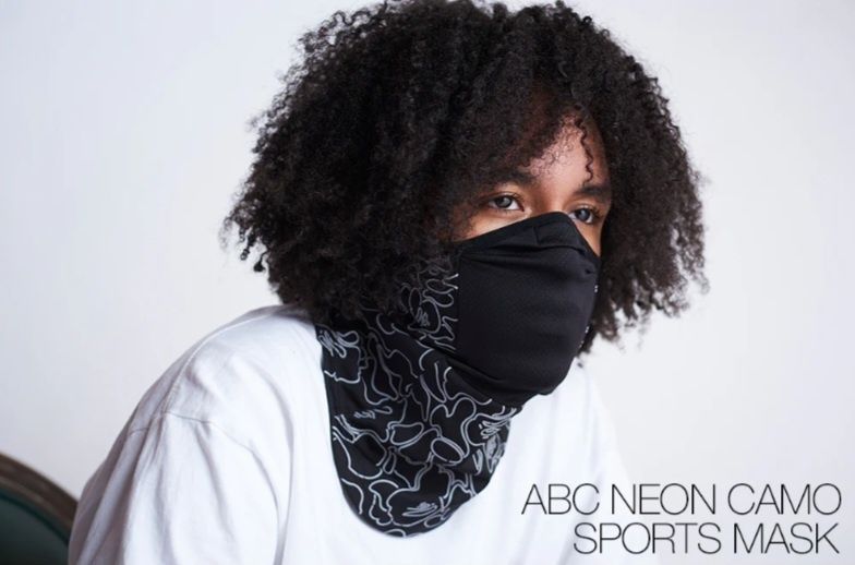 Маска Bape ABC  Neon camo sports mask баф