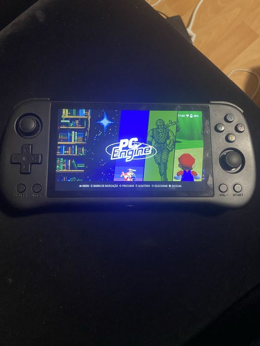 Consola Powkiddy X55  com 58593 jogos rocknix –Nova + Bolsa + Extras