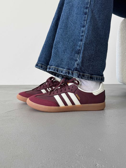 Кросівки Adidas Samba Bordo 36-45 (Оплата при отриманні)