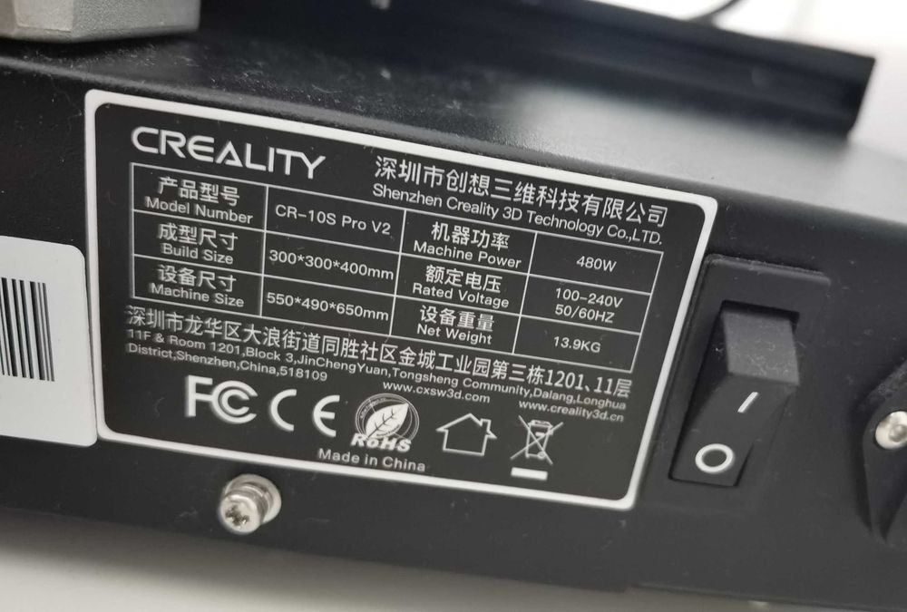 CR-10s PRO V2 - Impressora 3D com upgrades (Bondtech, placa texturizada, hotend all‑metal)