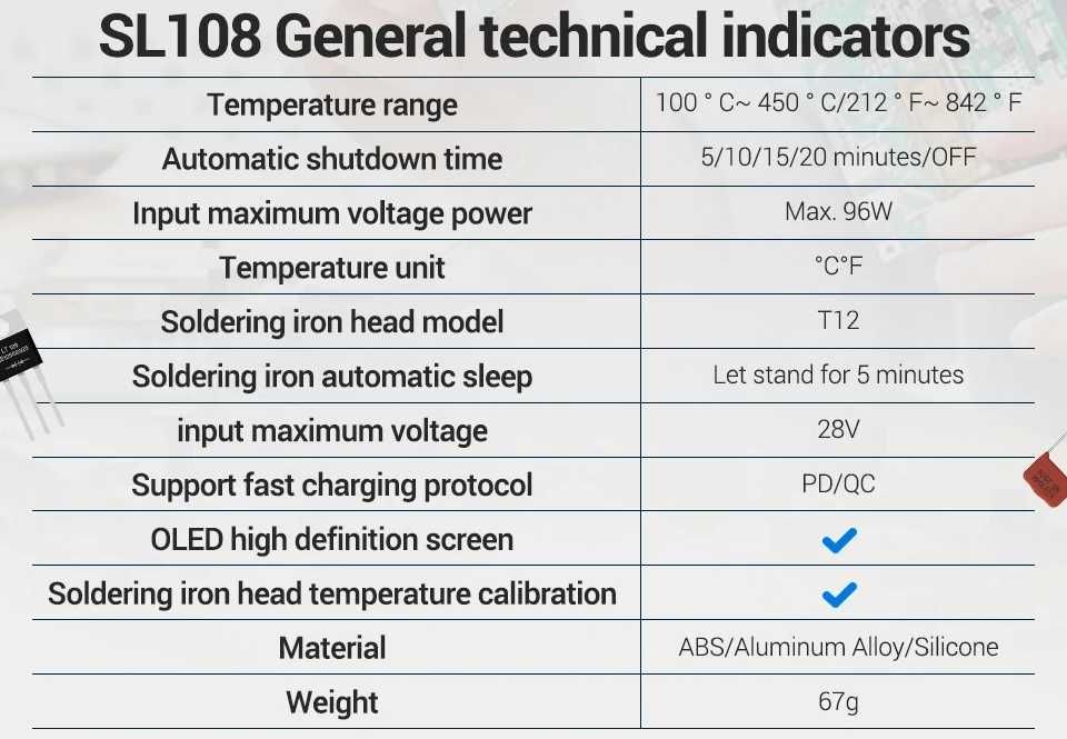Паяльник ZOYI ZT-N1 / ANENG SL108 96W Гарантія Живлення і Футляр