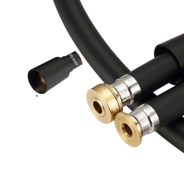 Grifema G852B-18 Wąż prysznicowy czarny 360st G1/2