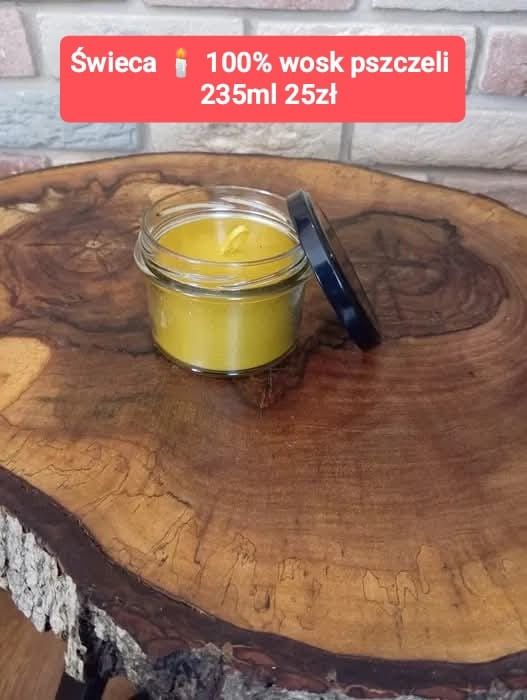 Świeca z wosku pszczelego