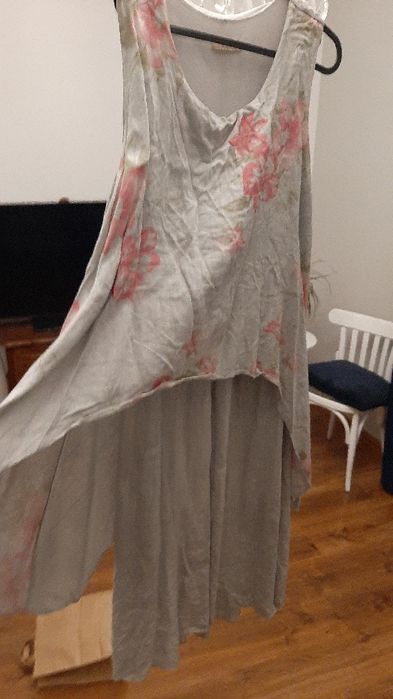 Niebiesko-szara sukienka