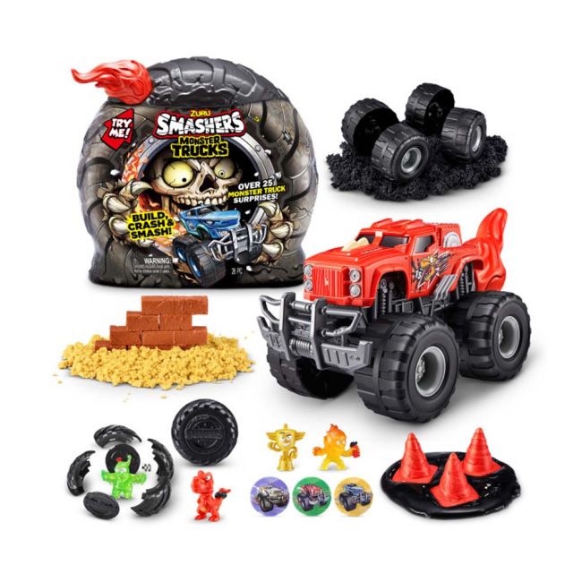 Ігровий набір Smashers Monster Wheels Dino truck машинка