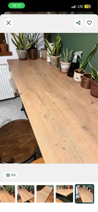 Blat roboczy 70 cm x 190 cm do kuchni warsztatu