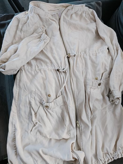 Narzutka ala parka kurtka H&M wiosna lato do trampek adidasów
