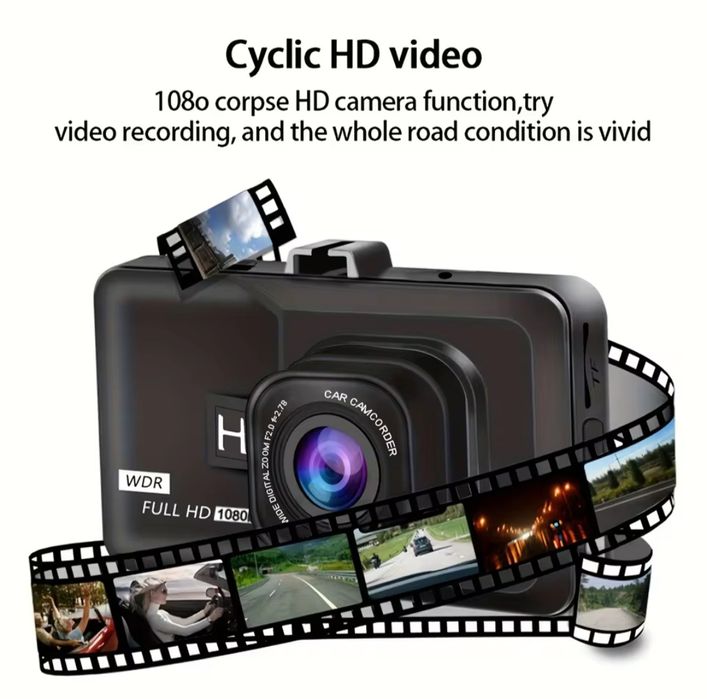 Camera vigilância auto. Qualidade Full HD