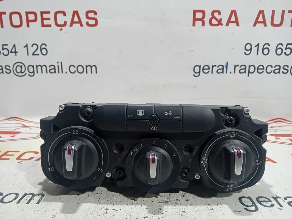 Painel Controle de Rádio Climatronic Sofagem Seat Altea 5P 18 Seat