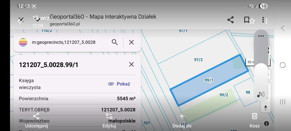 Działka rolna, 0,5544ha, Zasępiec - Widok 2