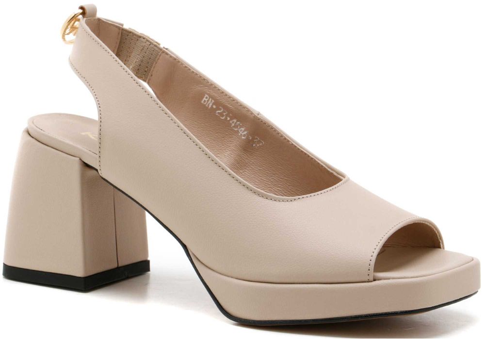 Buty damskie sandały Karino wzór 4546/001-P skóra naturalna beż r. 38