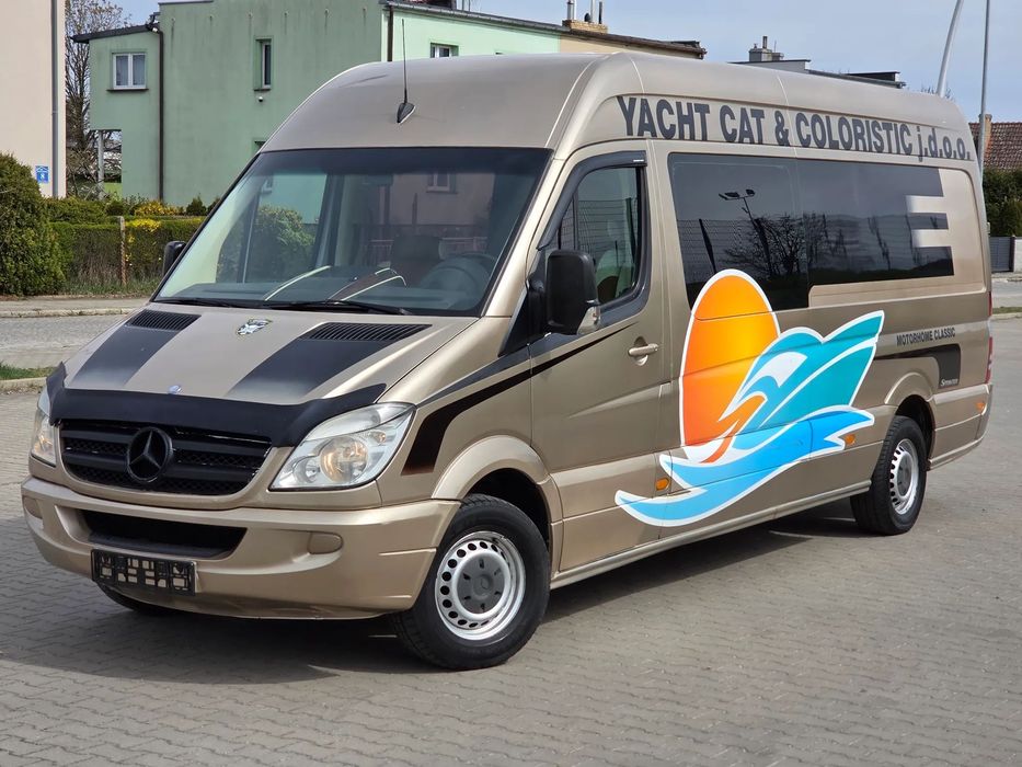 Mercedes-Benz Sprinter  2.2 CDI 163KM*Wersja Biznes*Tv*Skóry*Łóżko*Webasto! Z Niemiec!!