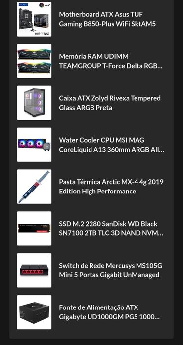 Rtx 5080, Ryzen 9950X3D, 32 GB RAM DDR5, TV 65" oferta PC gamer/gaming