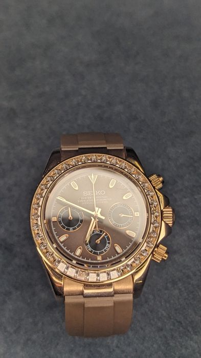 Seiko carmel crystal chrono mod