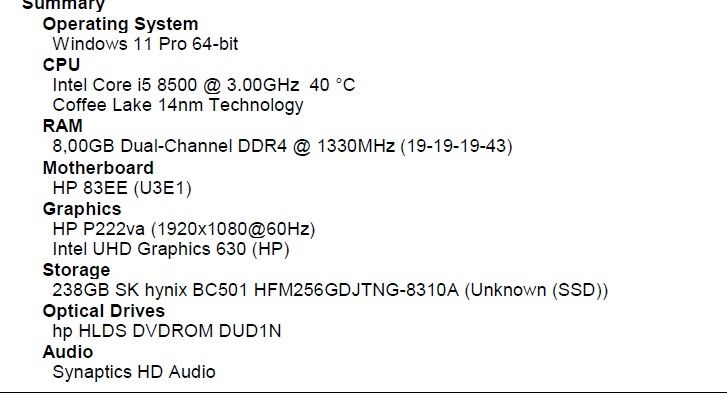 Hp prodesk 600 g4 sff