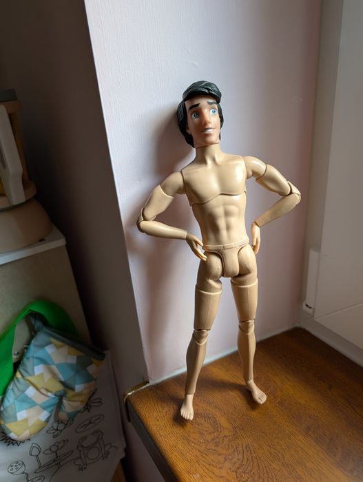 Ken Hybryda – Książę Eryk Mattel (Disney) + ciałko artykułowane MTM
