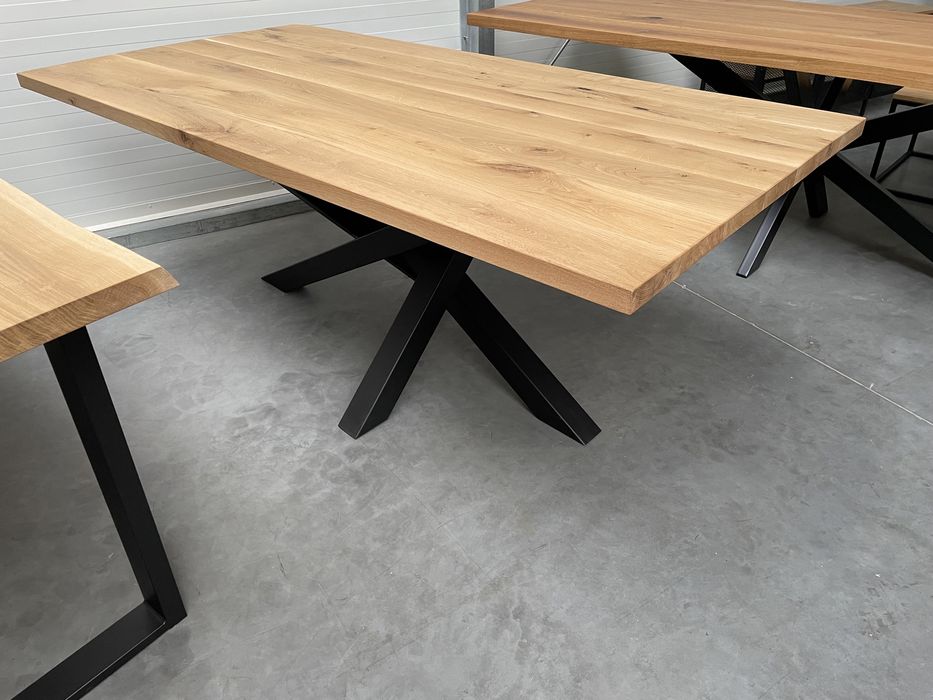 Stół LOFT Industrial lite drewno postarzany rustykalny dębowy