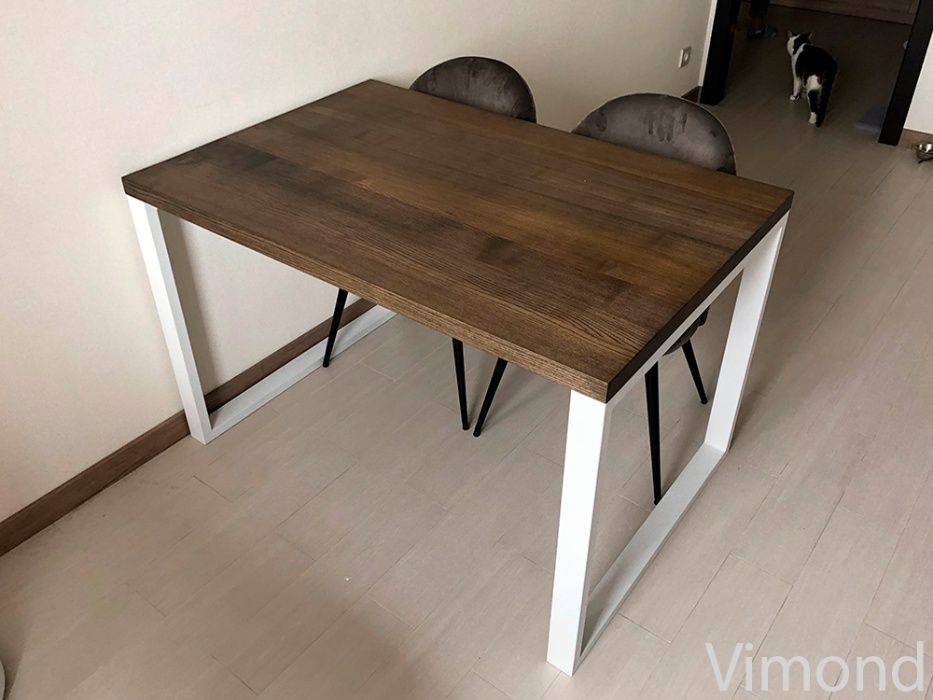 ТОП! Стол лофт, 1200*800. Ясень 40мм. Качество ОГОНЬ! ;) В наличии.