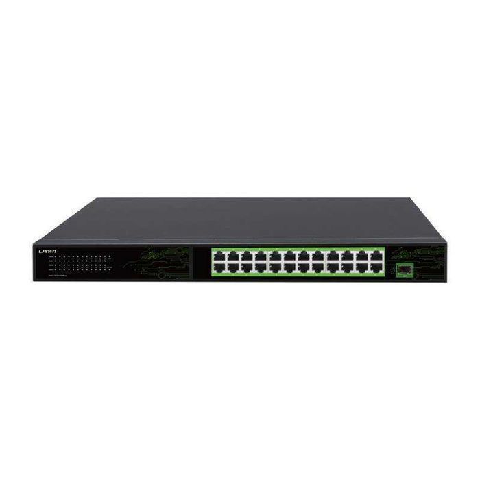 Switch PoE 24 Porty 1 SFP Gigabit LANON do kamer AI Watchdog metal LAN
