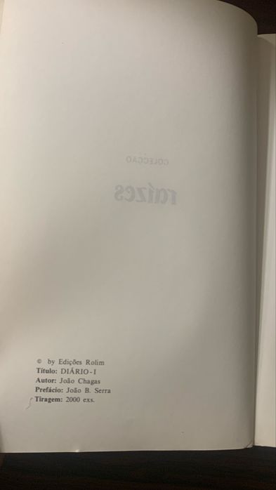 Diário I de João chagas