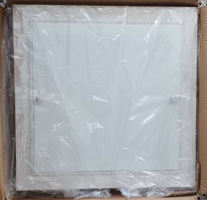 Plafon "Argon" Tequila 1509 50 x 50 cm postarzane drewno mleczne szkło