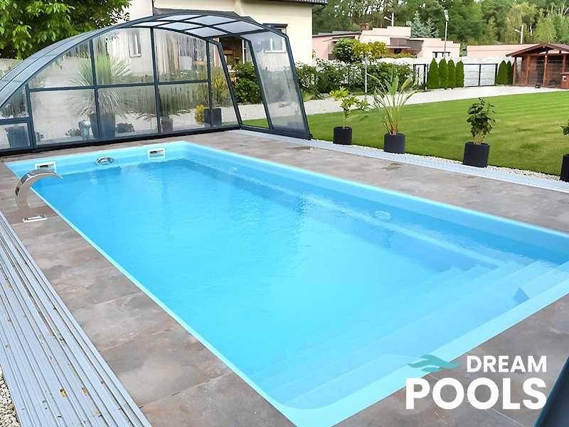 Duży basen ogrodowy 8,5 m VENICE – luksusowy basen wkopywany