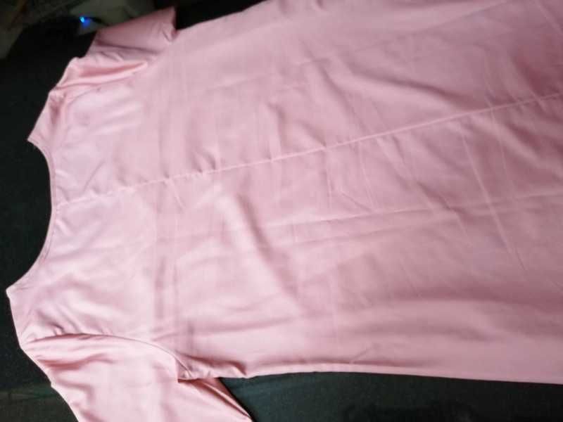 Vestido verão, estampado floral, rosa velho, 3XL