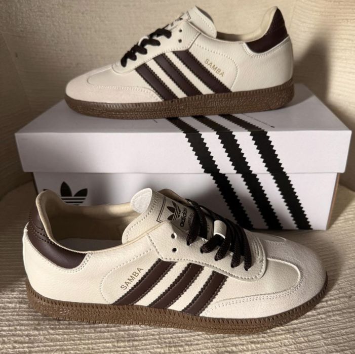 Sapatilhas Estilo Samba OG Creme e Castanho