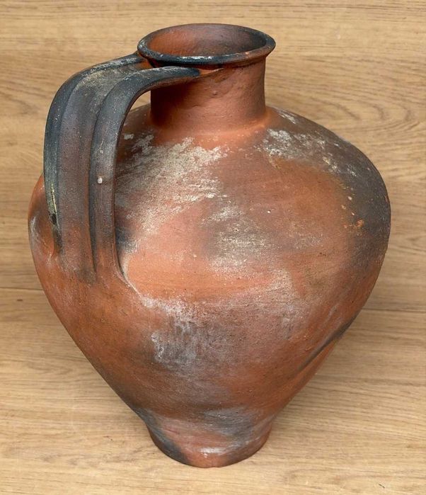 Cântaro, bilha ou infusa artesanal de barro, possivelmente do século XIX