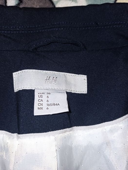Marynarka hm h&m damska granatowa Rozmiar 36