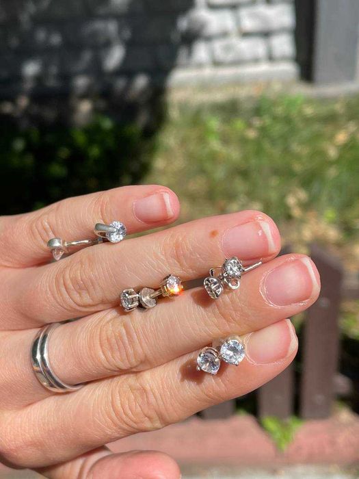 Сережки срібло пусети, гвоздики