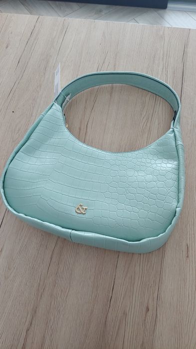 Miętowa torebka deichmann