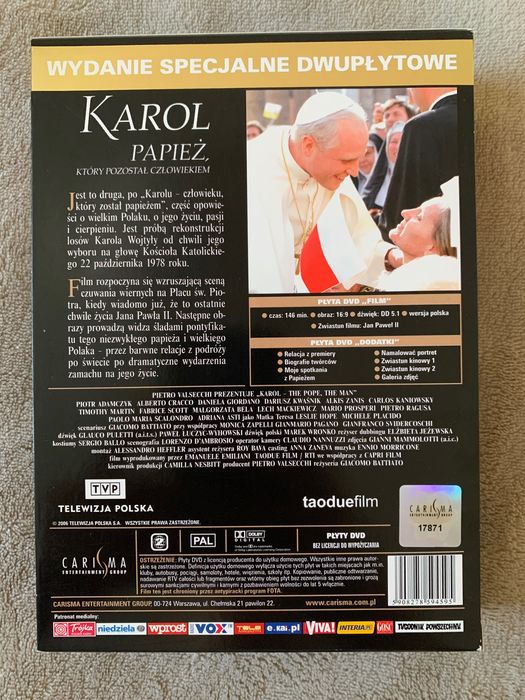 Film „Karol - Papież, który pozostał człowiekiem” + dodatki specjalne