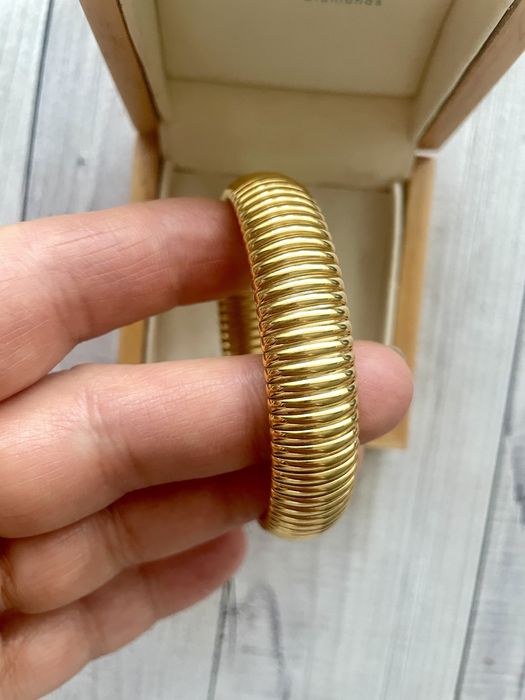 Вінтажний браслет омега золотистий американський вінтаж