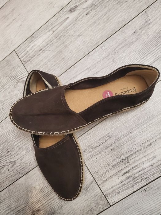 Espadryle skórzane Espadrij 44