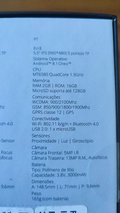 Telemóvel INSYS IH8-S559 ( Novo )