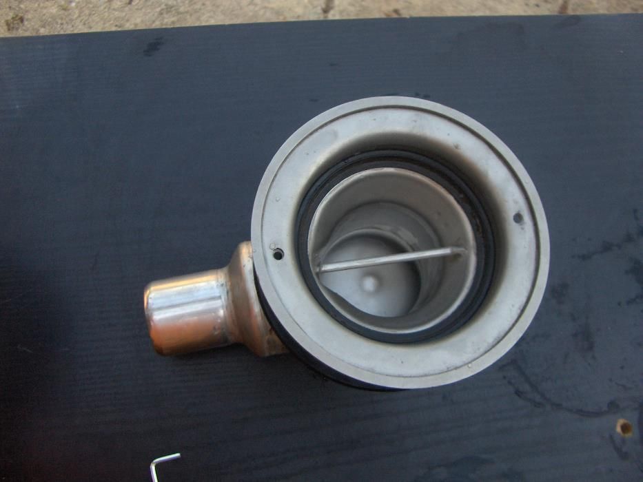 Sifão em inox com cesto de rezidos