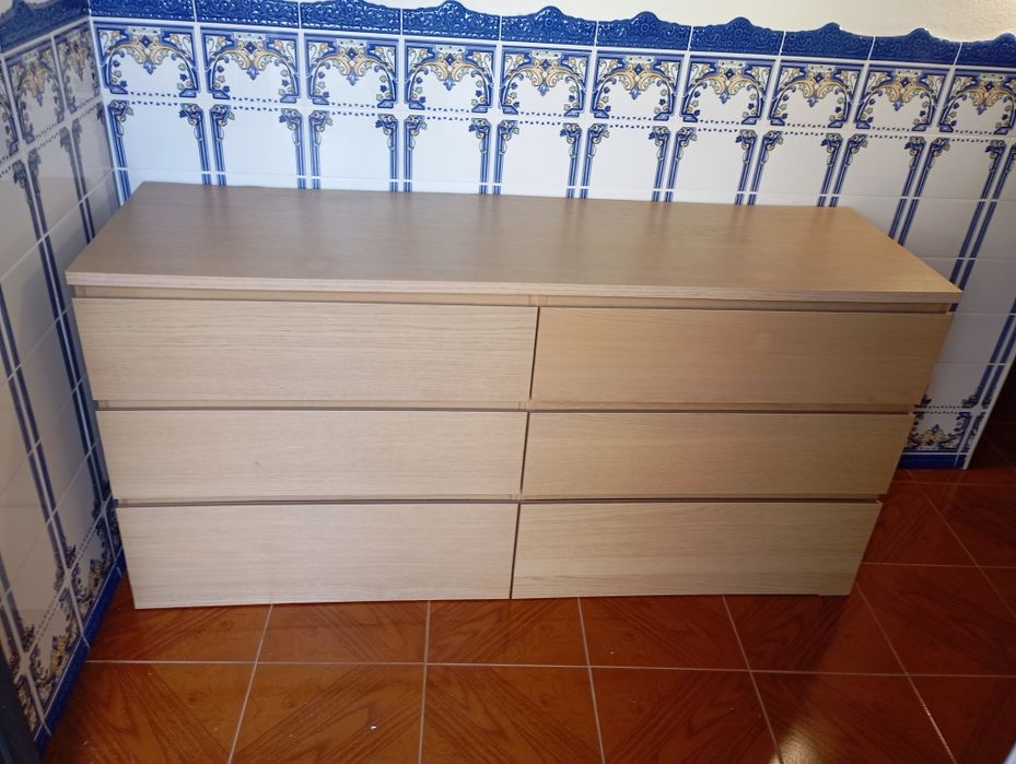 Cómoda de 6 gavetas