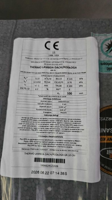 Styropian EPS 5cm +10cm