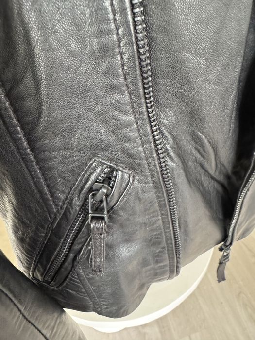 Kurtka skórzana skóra naturalna XS 34 biker ramoneska